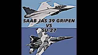 SAAB JAS 39 GRIPEN VS SU-27 #subscribe #edit #viral #shortsfeed #su27 #saabgripen #saab #sukhoi