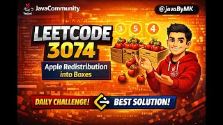 Apple Redistribution into Boxes | LeetCode 3074 | Java Code | Java Community