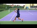 cross court backhand drill tennis