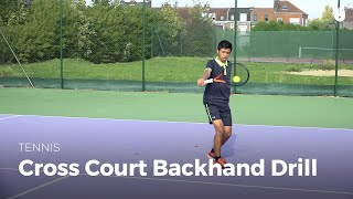 Cross Court Backhand Drill | Tennis