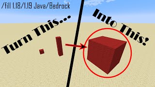 How to use the /fill command in Minecraft 1.18 Java & Bedrock Editions (Works in 1.19!)