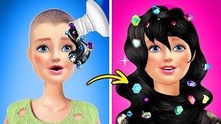 RICH vs POOR Doll Accessories 🖤💖 *How To Make FREE DIY FIDGETS Out Of Trash*