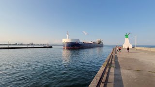 Algoma Conveyor Arriving On A Muggy Evening