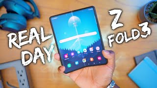 Samsung Galaxy Z Fold 3 - REAL Day in the Life Review!