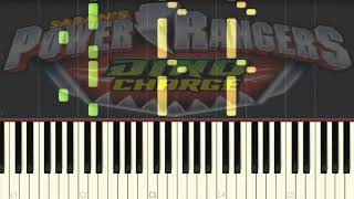 Power Rangers Dino Charge opening theme synthesia