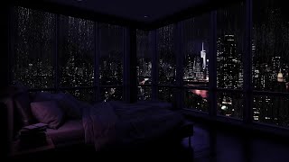 Insomnia Solution: Rain Sounds on Bedroom Window for Tranquil Sleep 🌧️😴