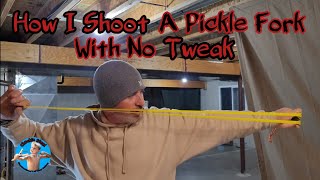 How I Shoot A Pickle Fork With No Tweak. Using The Flippin Pickle by Simpleshot.