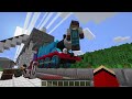 creepy choo choo charles titan vs jj and mikey at 3 00am in minecraft maizen