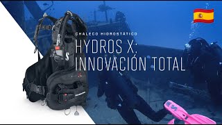 SCUBAPRO: El chaleco HYDROS X ofrece un diseño moldeado para un hidro dinamismo y confort óptimos