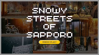 Snowy streets of Sapporo