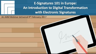 E-Signatures 101 in Europe