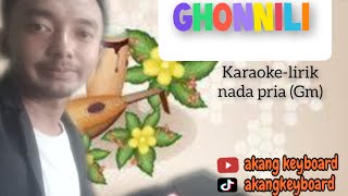 Ghonili (karaoke-lirik) nada pria