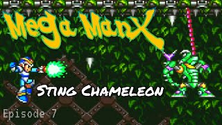 Mega Man X 100% | Sting Chameleon | Episode 7