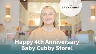 Happy 4 Year Anniversary to The Baby Cubby Store!