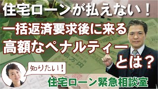 住宅ローンの返済が遅れた際に発生する遅延損害金の恐ろしさ