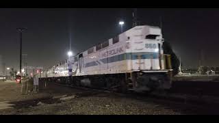 BNSF with Ex Metrolink F59PH's crosses Hobart Diamonds .