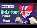 How To Fur A Wickerbeast Head And Make A Mane | Fursuit Tutorial