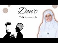 Jangan banyak bicara 🗣 dan jangan terlalu toleran. | Pembicara 🔊 DrHaifaa Younis | #doa #islam #islami