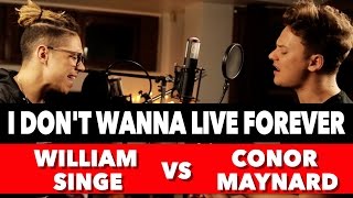 Zayn And Taylor Swift - I Dont Wanna Live Forever Sing Off Vs William Singe