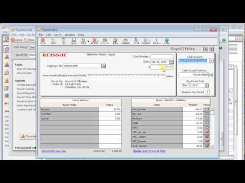 Void and Reissue a Payroll Check - New Feature in Sage 50 2015.1 Void and Reissue a Payroll Check - New Feature in Sage 50 2015.1
