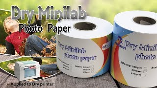 How to print image with dry minilab photo paper and Epson D700?