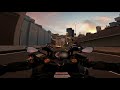 tokyo highway kawasaki ninja zx25r test ride pov sunset