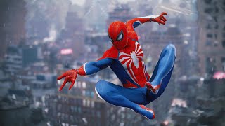 Advanced Suit 2.0 Suit Rainy Web Swing and Glide Traversal 4K 60FPS | Marvel's Spider-Man 2