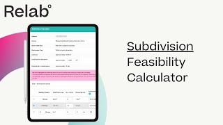 Subdivision Feasibility Calculator Tutorial