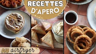 RECETTES D'APÉRO AU AIRFRYER ULTRA FACILES, RAPIDES ET DÉLICIEUSES! Idéales pour un apéro dinatoire