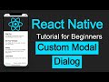 React Native tutorial #37 Make Custom Modal Dialog box