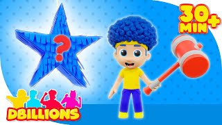 Colorful Pinatas with Surprise Toys | Mega Compilation | D Billions Kids Songs