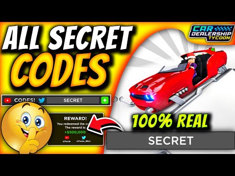 *REAL* All Working Secret Codes For Roblox Car Dealership Tycoon
