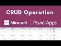 CRUD Operation in PowerApps | Add, Edit, Update, Delete data PowerApps - PowerApps Tutorial | CRUD
