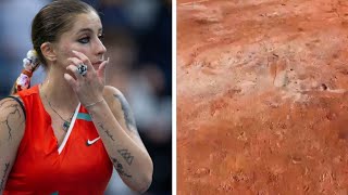 Tennis star fears she will 'break a leg' as event's hazardous clay courts exposed