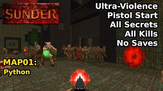 Sunder (2009) - MAP01: Python (Ultra-Violence 100%)