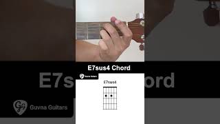 How To Play The E7sus4 Chord On Guitar - Guvna Guitars