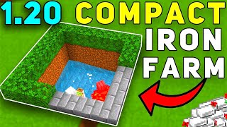 EASY COMPACT (5X5) Iron Farm for 1.20! Minecraft Bedrock