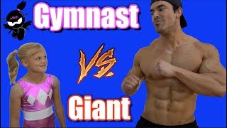 Gymnast vs Giant! Who is Stronger, Payton or the bodybuilder?