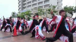 総踊り　(金沢大学 彩 IRODORIさん) YOSAKOIソーラン日本海　加賀会場　2012