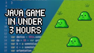 I made a Java Game in under 3 hours