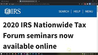 2020 IRS Nationwide Tax Forum seminars now available online