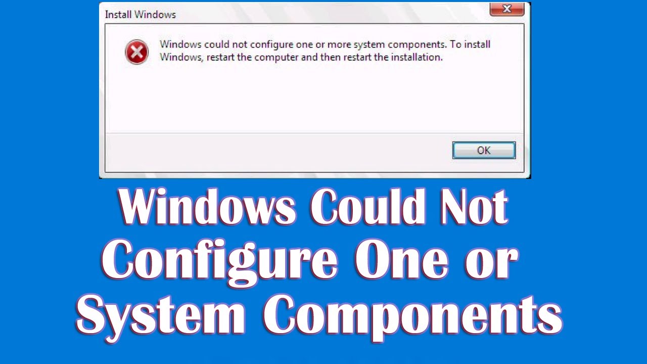 Windows could not configure