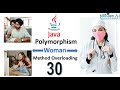 Java for Selenium : 30. Polymorphism | Method Overloading | Code Implementation |Usage |OOPS Concept