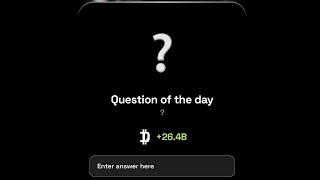 Dropee 2025-01-09 question of the day