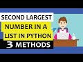 Python program to find second largest number in a list
