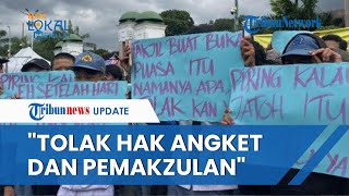 Pelajar SMA Ikut Demo di Depan DPR, Bentangkan Spanduk \