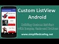 Custom ListView Android – Building Custom ListView with Images