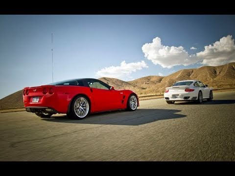 Monsters' Brawl! Corvette ZR1 Vs Porsche 911 Turbo - YouTube