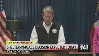 Will it be extended? Gov. Kemp to announce whether to let shelter-in-place order expire; Here is