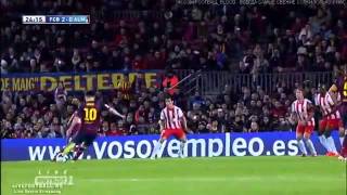Messi Amazing Free Kick Goal Barcelona vs U.D Almeria 2 0 HD